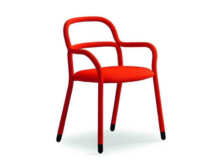 MIDJ chaise avec accoudoirs PIPPI (Cat. TE - Métal recouvert de tissu)