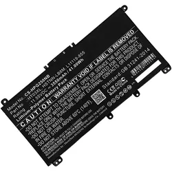 CoreParts MicroBattery MBXHP-BA0171 Industrieakku Lithium Polymer (LiPo) 3550 mAh 11,55 V (1 Zelle, 3550 mAh), Notebook Akku, Schwarz