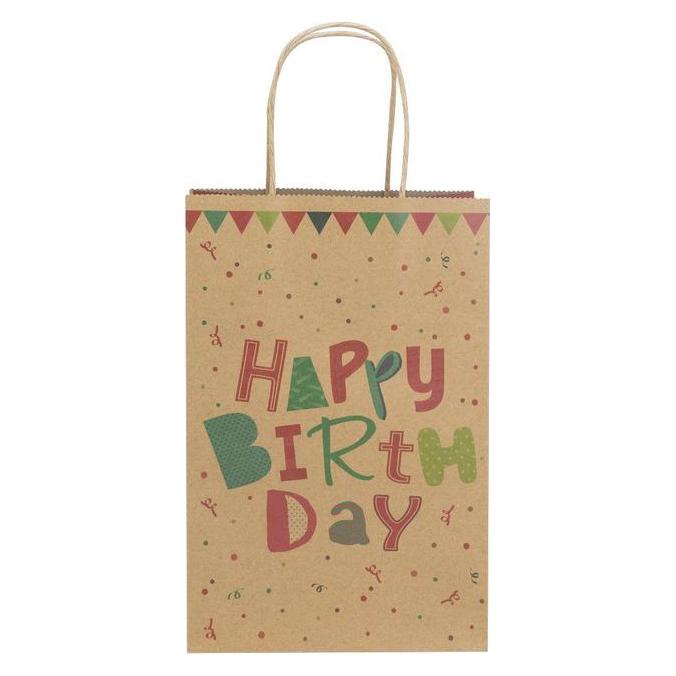 Idena Geschenktasche M B-Day 18x10x27cm FSC-Mix (1x) (30396)