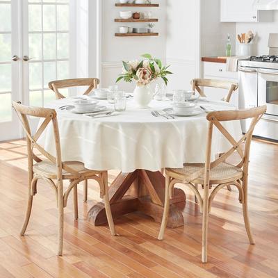 Threadmade Elegance Plaid Jacquard Woven Tablecloth