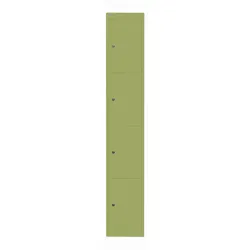 Schließfachschrank Office | 4 Fächer, Tiefe 305 mm - 604 grün