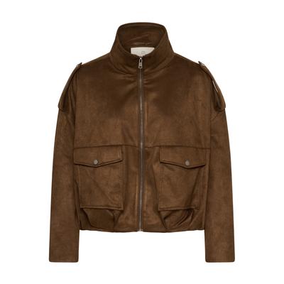Allwetterjacke KAFFE "KAFFE Jacke KAaster", Damen, Gr. 44, braun (partridge cc), Jacken