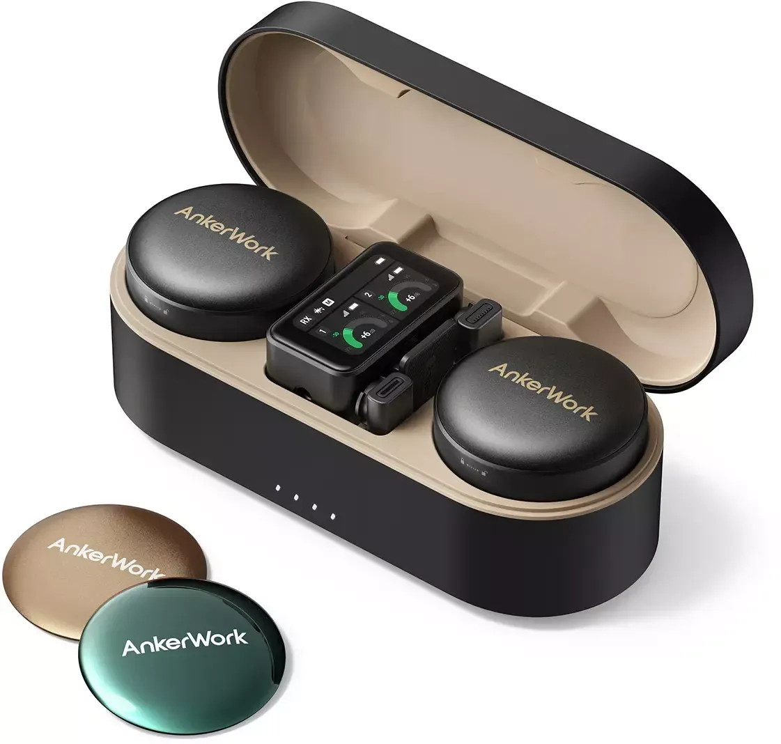 AnkerWork M650 Wireless Microfoon met Noise Cancelling - Zwart