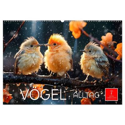 Vögel Alltag (Wandkalender 2027 DIN A2 quer), CALVENDO Monatskalender
