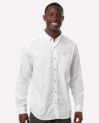 Columbia 155205 Men's Rapid Rivers II Shirt in White Oxford size XL   97/3 cotton/elastane