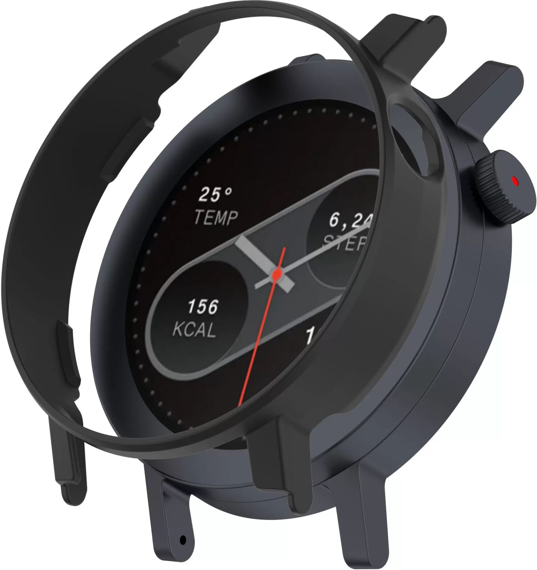 INF Halbseitige PC-Schutzhülle für CMF Watch 3 Pro - Schwarz
