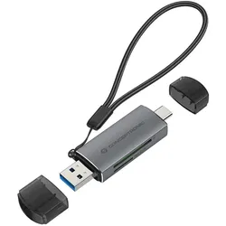 Conceptronic BIAN05G 2-in-1 Dual Plug Kartenleser USB 3.0, SD/MicroSD 3.0, UHS-I