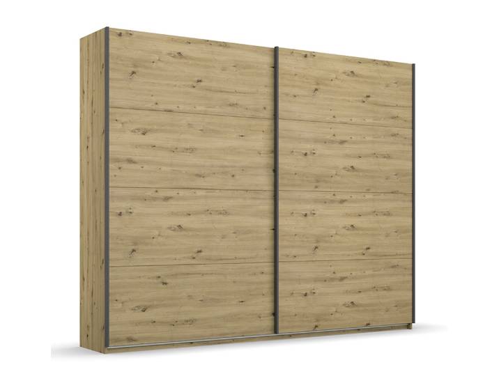 Kleiderschrank Schwebetürenschrank Apollon , 2-türig , Eiche Artisan