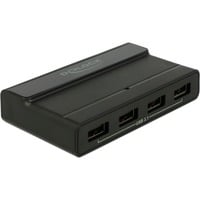 Externer USB 3.2 Gen 2 4 PortHub 10Gbps, USB-Hub schwarz