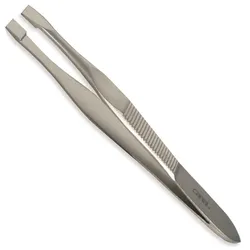 Canal Haarpinzette gerade rostfrei, 8 cm