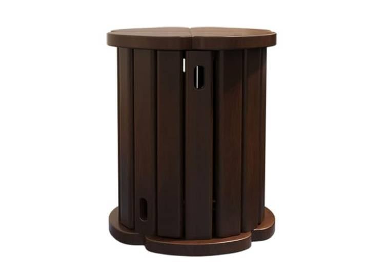 YDHFCD Holz Hocker Set Stapelbar Beistelltisch Kompakt Mehrzweck-Hocker, Massivholz-Konstruktion, platzsparend, tragbar.(Style 2)