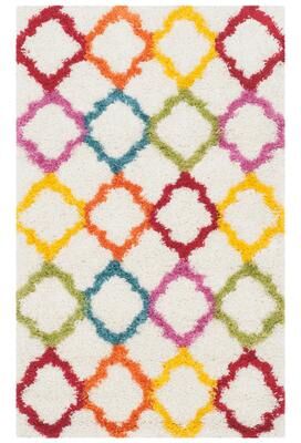 SAFAVIEH Kids Shag Sunje Nursery Playroom 2-inch Thick Rug