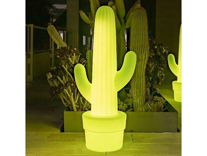 Newgarden Kaktus Stehleuchte, limonengrün, grün, Kunststoff, Modern
