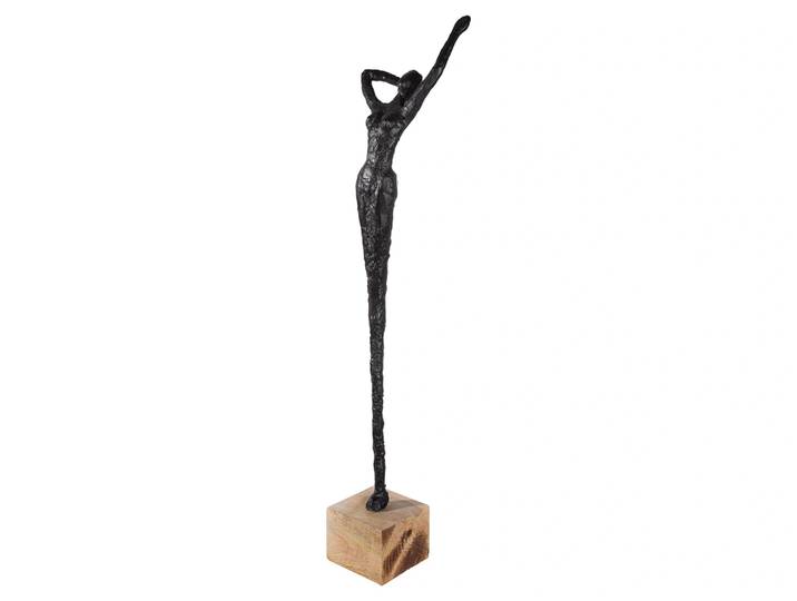 Figur Alive, Schwarz, Naturfarben H: 77 cm Gilde