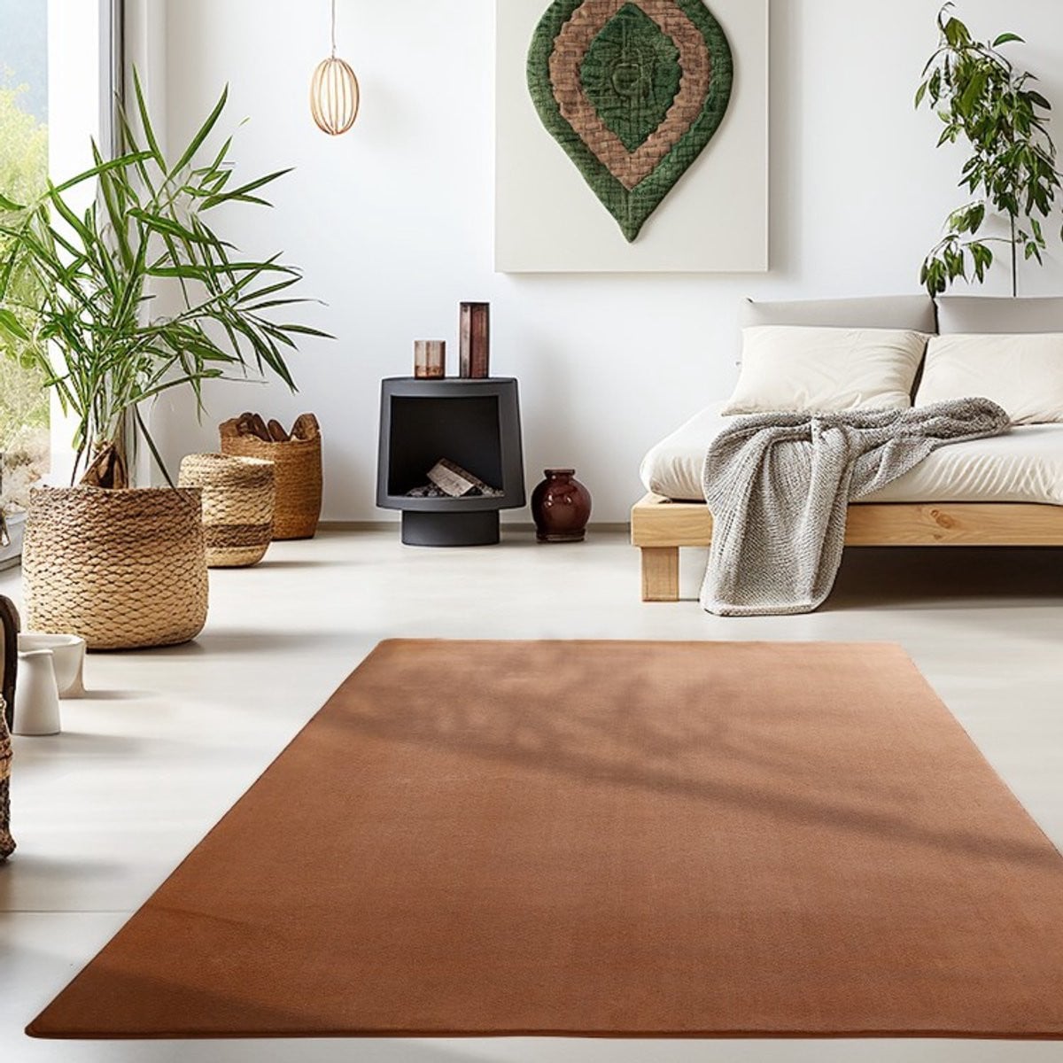TapisTrend Designer tapijt Bruin Modern Rechthoekig voor de Woonkamer