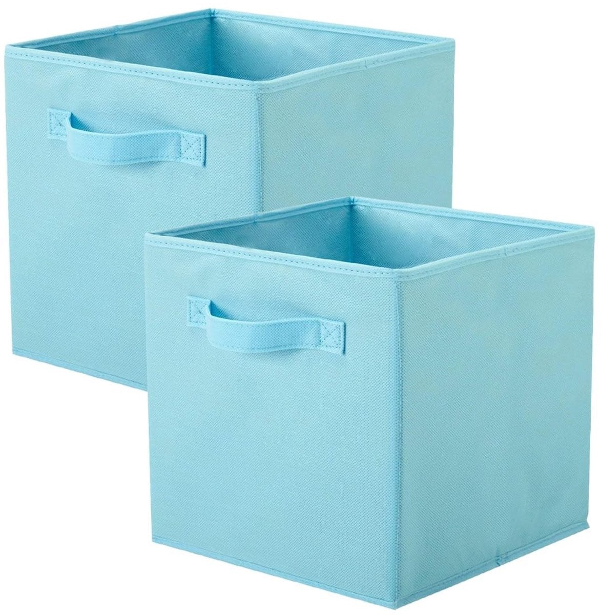 Dailygoods Opvouwbare Opbergdoos van Stevig Karton en Textiel met Handgrepen