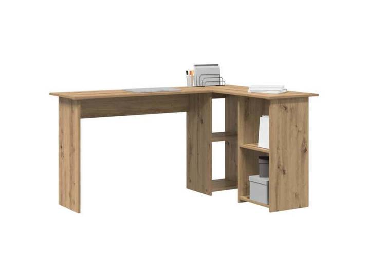 Bureau d'écriture Adulte ou enfant Bureau d'ordinateur Chêne artisanal 142x102x73 cm Bois d'ingénierie - Cadre fiable 74360
