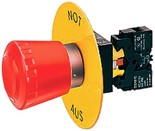 Siemens 3SB2908-2AK 3SB29082AK Unterlegschild rund (Ø) 19mm NOT-AUS Gelb 1St.