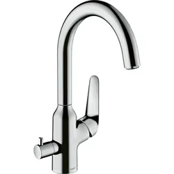 hansgrohe Focus M42 Einhebel-Küchenmischer 220, Geräteabsperrventil, 1-jet, chrom, 71803000