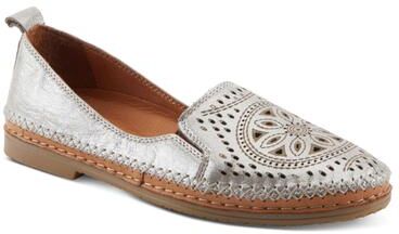 Women's Ingrid Slip-On by Spring Step in Silver (Size 37 M)