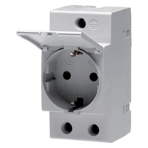 ABB STOTZ-KONTAKT M1175C Steckdose Typ F Grau (2CSM211000R0721)