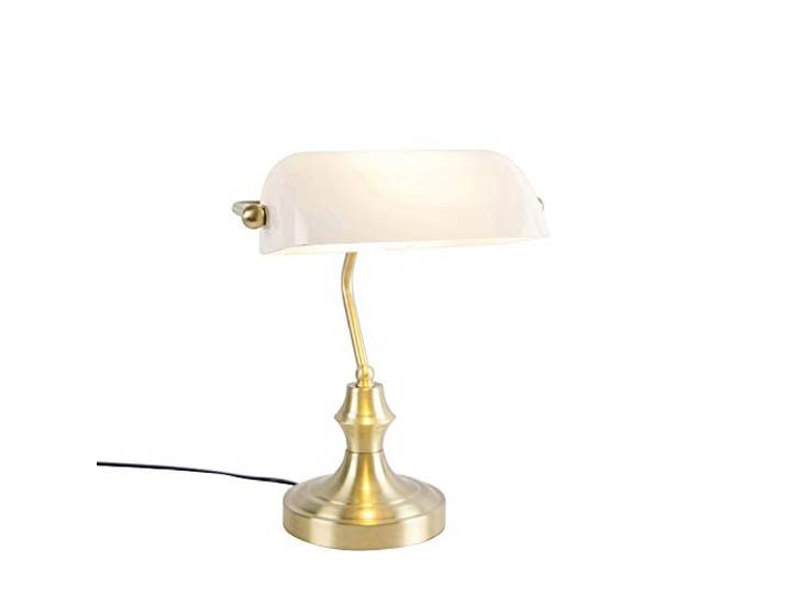 Qazqa banker - Lampe de notaire - 1 lumière - L 265 mm - Doré - Classique/Antique - éclairage intérieur - Salon I Chambre