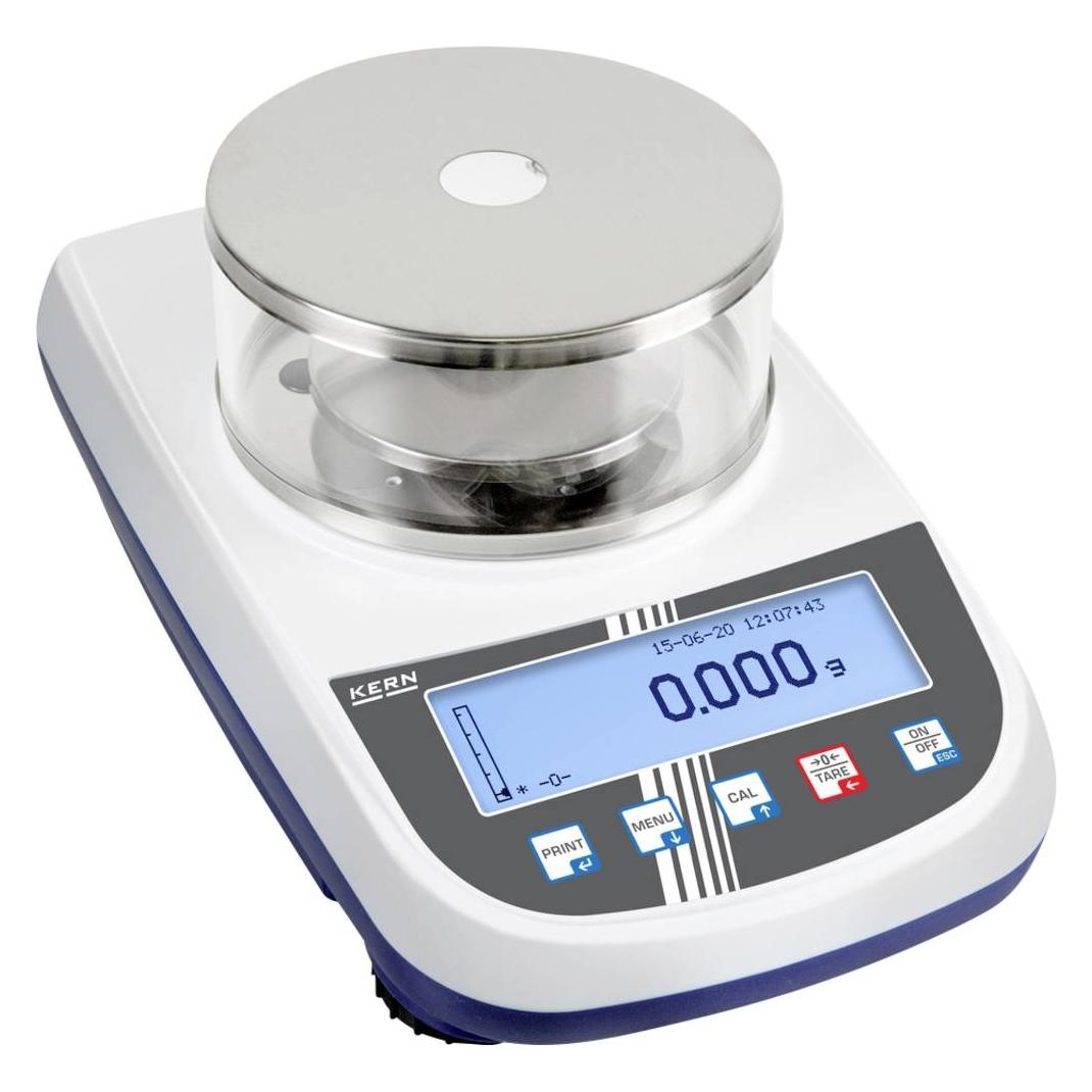 Kern Präzisionswaage mit Zählfunktion 1.2kg / Auflösung 0,001 g, DKD/DAkkS-kalibriert (PLS 1200-3A +CAL)