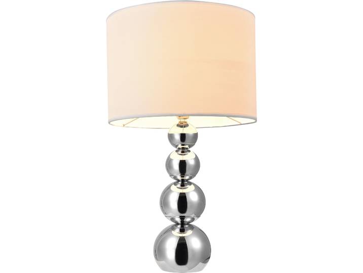 Lampe de table Blanc [43 x Ø 25cm] Lampe de table Lampe de chevet Lampe de lecture [lux.pro]