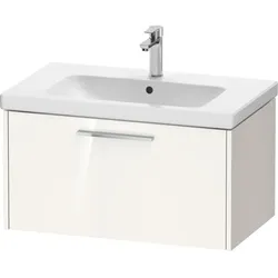Duravit D-Code Waschtischunterschrank DC4667010220000 Griff Chrom, Weiß Hochglanz, Wandhängend, 784x400x460 mm