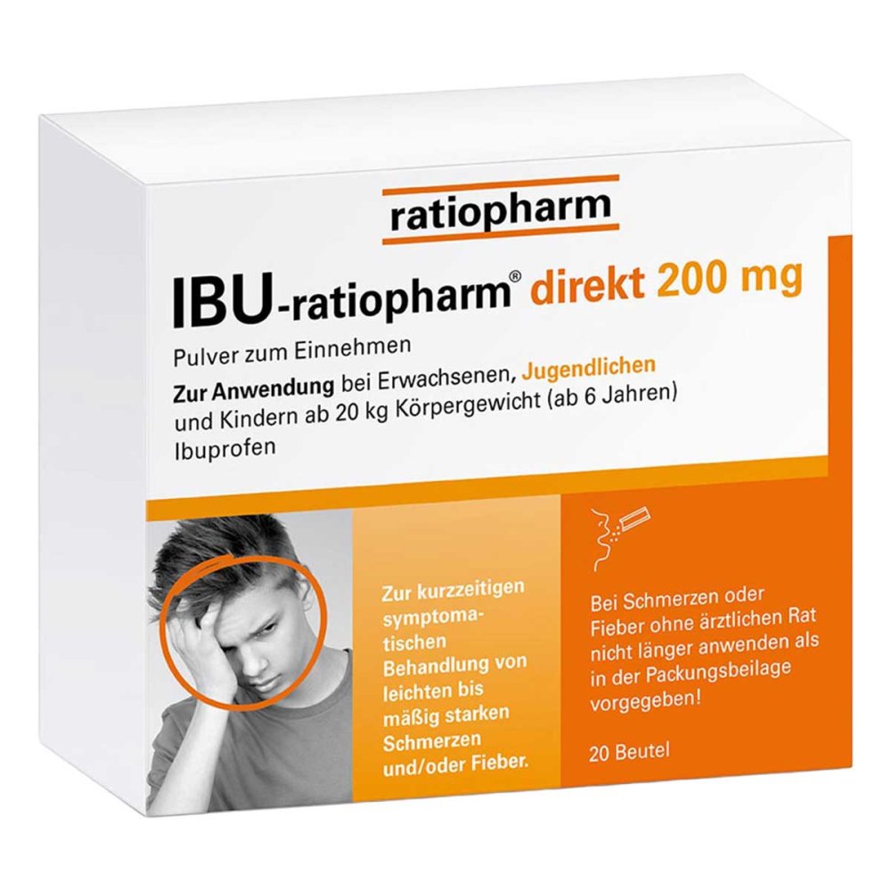 ratiopharm GmbH IBU-ratiopharm direkt 200 mg Pulver 11722469