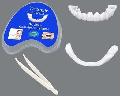 Uplifted Finds Veneer Snap on Teeth Kit Fake Temporary Tooth Whitening Replacement White Snap Repair Fitting Kit 2