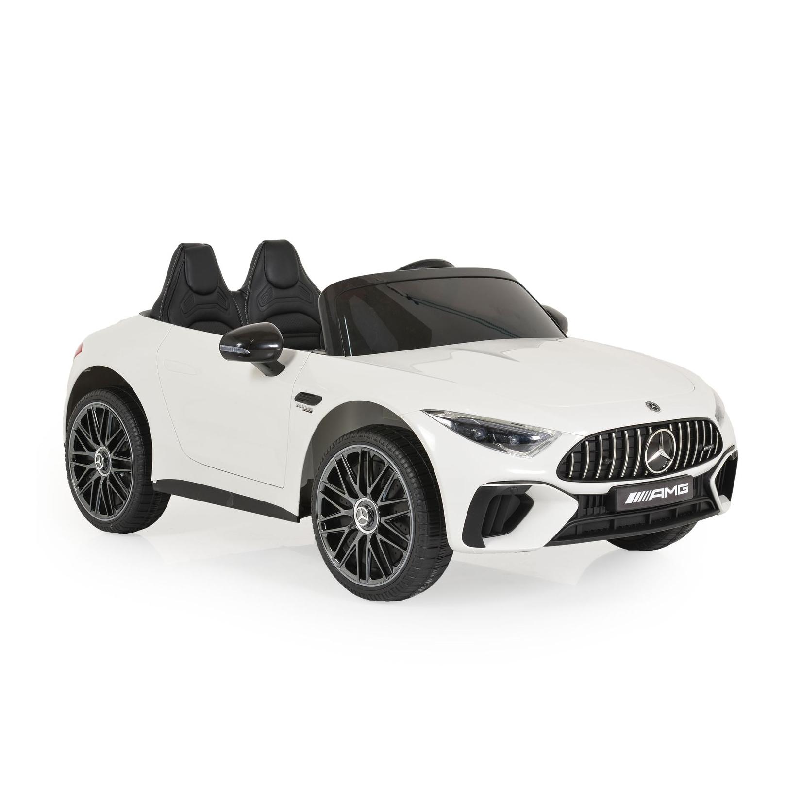 Moni Kinder Elektroauto Mercedes-Benz DK-SL63 Zweisitzer Fernbedienung Bluetooth weiß