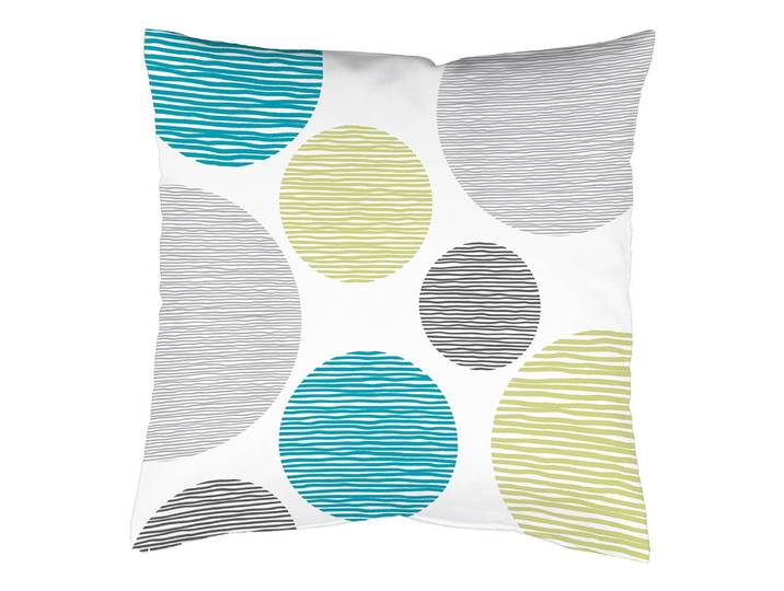 Housse de coussin Borden Vert/Turquoise 40 x 40cm Tissu
