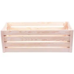 Multibox, Aufbewahrungsbox, Stabile Holzkiste, L: Eine vielseitige Aufbewahrungsbox für Spielzeug, Büro (29.50 x 69 x 23.50 cm)