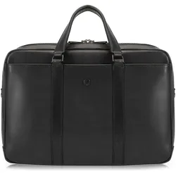 Jekyll & Hide Montana Aktentasche RFID Schutz Leder 41 cm Laptopfach (15"), Notebooktasche, Schwarz