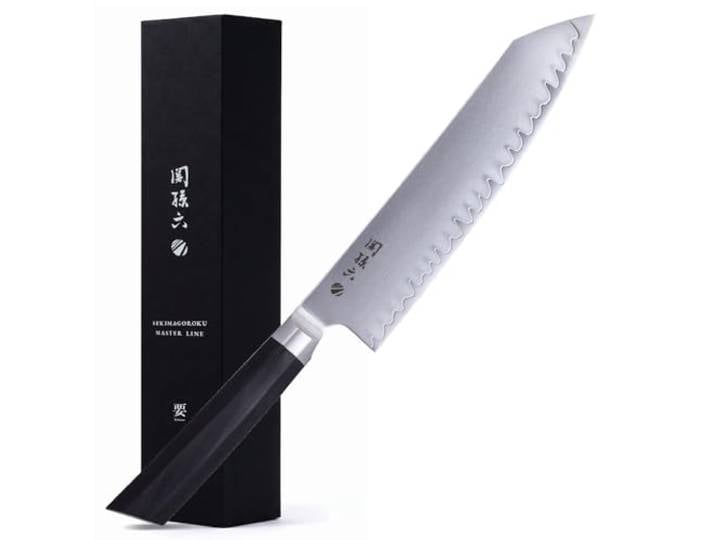 KAI Seki Magoroku Kaname Kiritsuke 19,5 cm Klingenlänge - VGXeos-Stahl aus 3-Lagenstahl geschmiedet 60-62 HRC - Pakkaholzgriff - Made in Japan handgefertigt - japanisches Küchenmesser Kochmesser