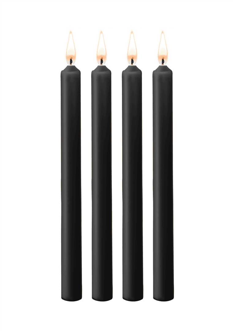 Ouch Bougies de cire excitantes - 4 Pieces - Large - Black