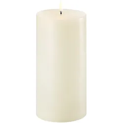 Uyuni LED Stumpenkerze 10x20cm ivory