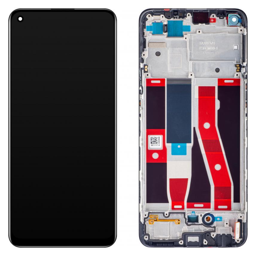 OPPO Display Unit für Reno5 F / A94 / F19 Pro / Reno5 Lite, Schwarz (Oppo A94, Oppo Reno 5 F, Oppo Reno 5 Lite) (4906763, 4908793)