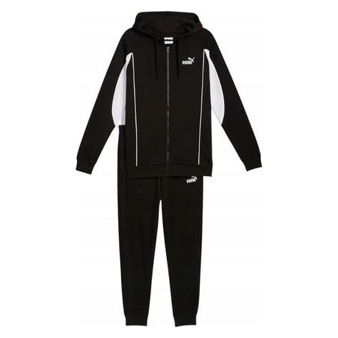 Puma Schwarzer Herren-Sport-Trainingsanzug mit Kapuze (XL) (66935147)