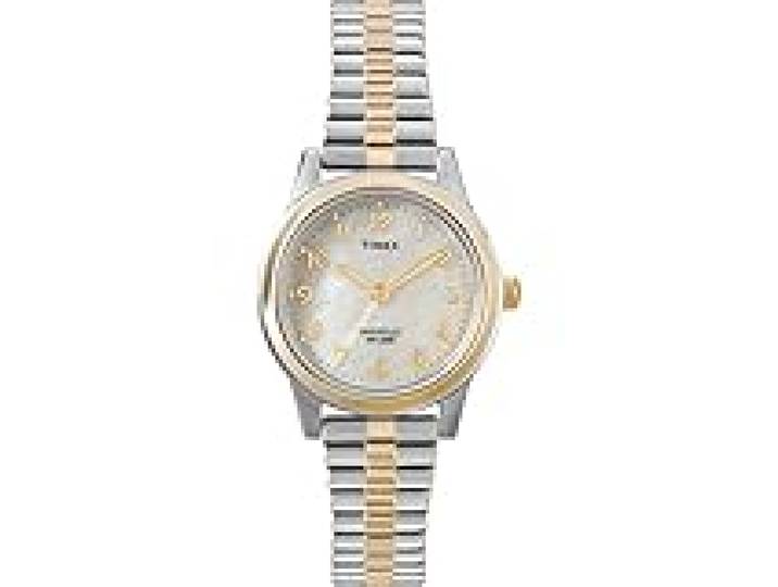 Timex Femme Analogique Quartz Montre avec Bracelet en Cuir T2M828