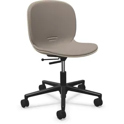 Profim Noor 6075SB Konferenzstuhl Besucherstuhl mit Rollen, 3D-Furnierschale, Sitz- und Rückenpolster frei konfigurierbar