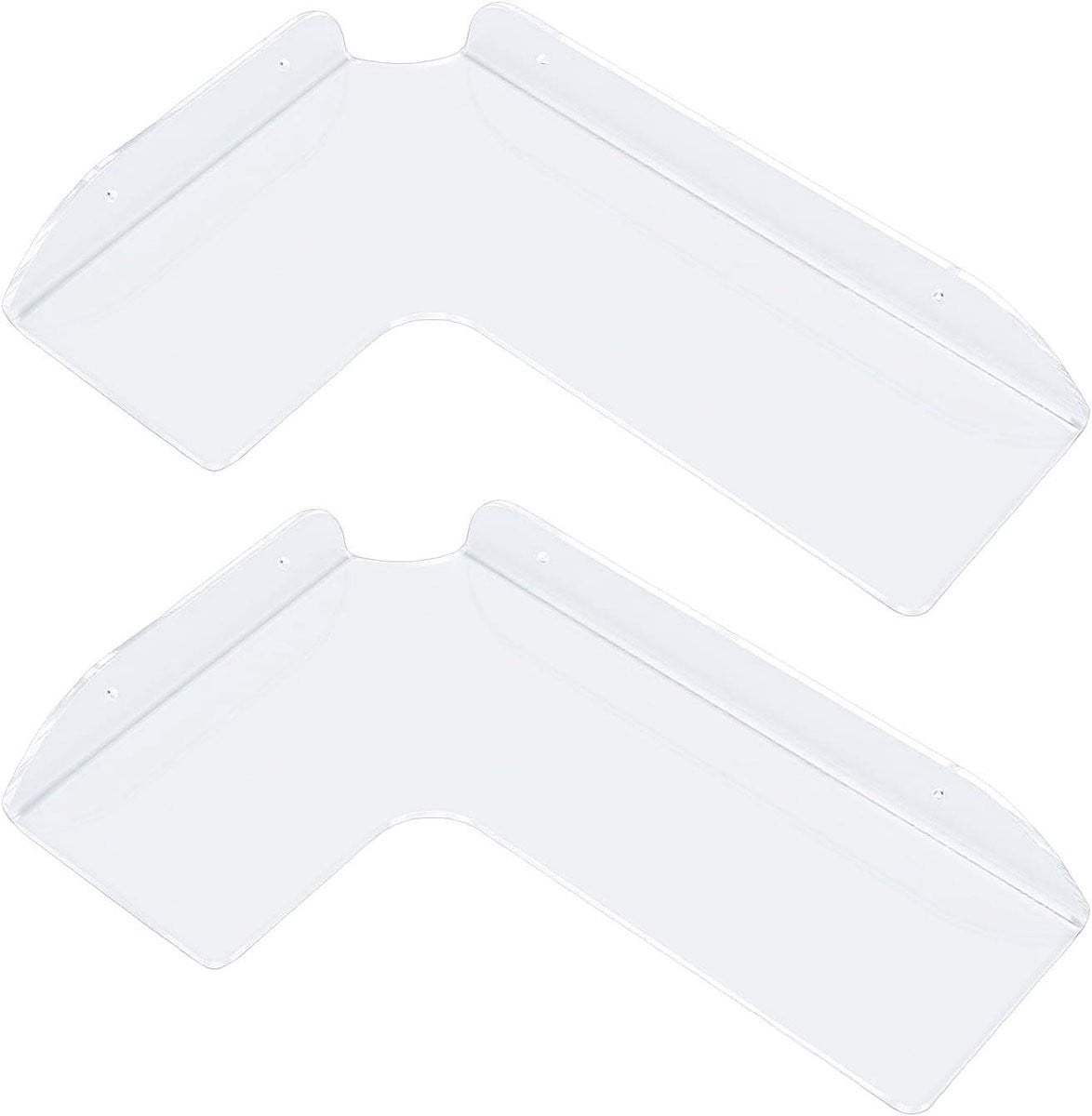 Transparante Acryl Hoekplank - Zwevend Wandrek voor de Badkamer, Keuken of Woonkamer