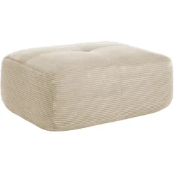 HOCKER OTTOMAN in Premium-Cord Montagefrei & Rutschfest
