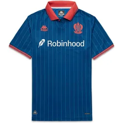 Kappa, Herren, Fussballtrikot, Drittes Trikot OGC Nice 2025/26 (3XL), Orange, Blau