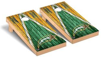 Skip's Garage George Mason Patriots Triangle Cornhole Board Set