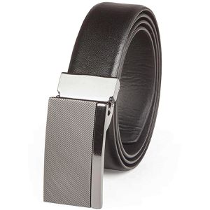 Lindenmann Gürtel Ledergürtel 1000323, schwarz, mit Koppelschnalle, Rindsleder, Länge 110 cm