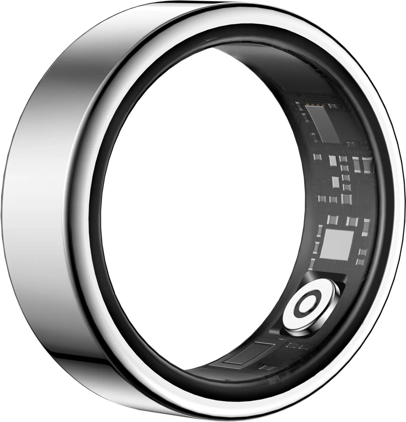 INF IP68+5ATM Wasserdichter Smart Ring – Überwachen Sie Ihre Gesundheit und bleiben Sie verbunden Silber 8