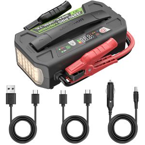 Lokithor Starthilfe-Powerbank J3250 Pro, 12V, 3250A Spitzenstrom, mit Arbeitsleuchte, Kapazität 27000mAh