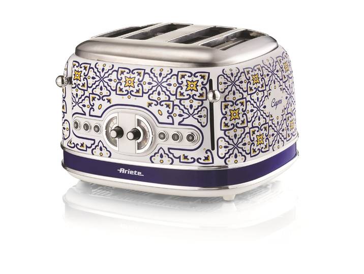 ARIETE Toaster Capri 6 , blau, B:19cm H:20cm T:30cm, Toaster, Toaster